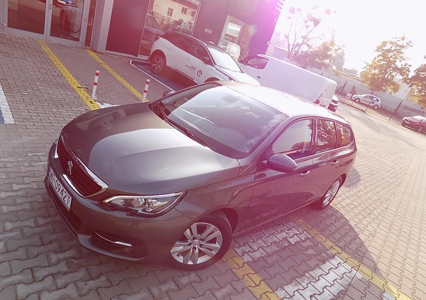 Peugeot 308 cena 49999 przebieg: 158255, rok produkcji 2019 z Wrocław małe 407